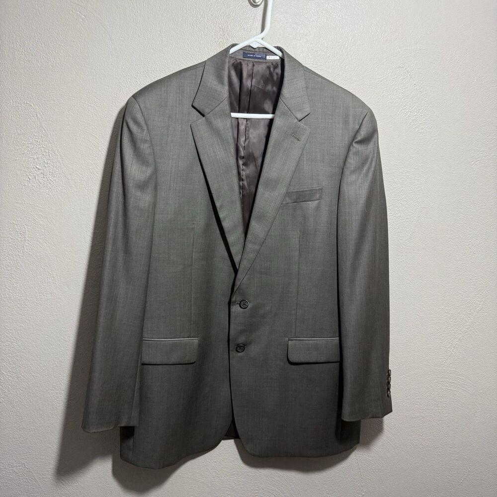 Lauren Ralph Lauren 43L Sport Coat Taupe 100% Wool Mens Blazer Jacket